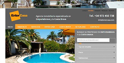 Nova pàgina web per a la immobiliària EnterCasa d'Empuriabrava
