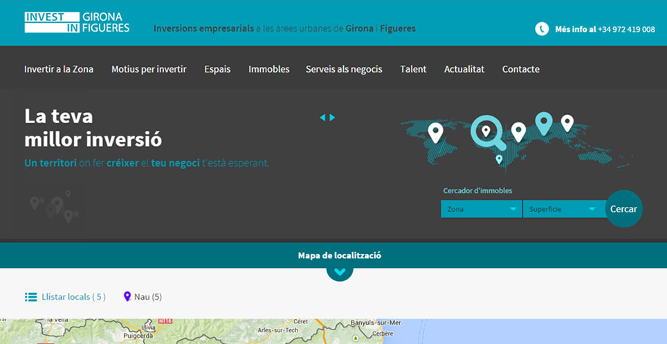 página web institucional Girona y Figueres