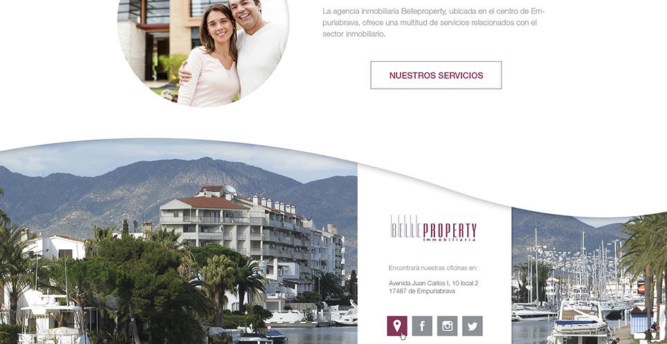 Programació de la nova pàgina web de Belle Property (Empuriabrava)