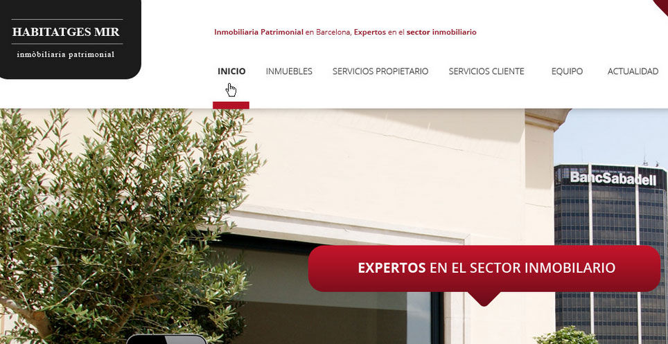 Diseño de páginas web en el Eixample para agencias inmobiliarias