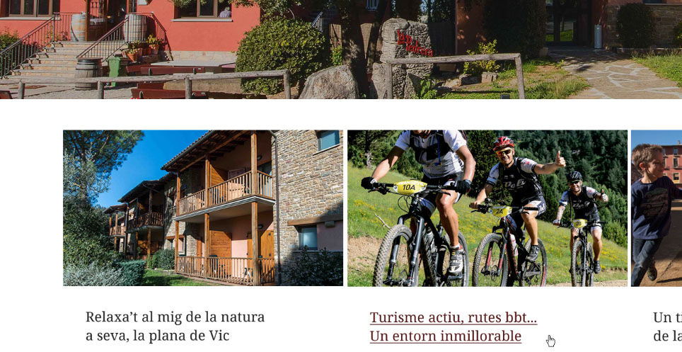 Projecte de disseny de pàgina web per l'allotjament de turisme rural Seva d'Osona "