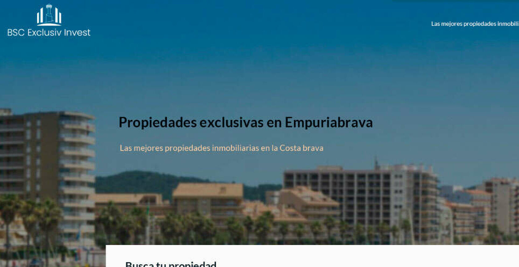 Diseño de página web en Empuriabrava por la agencia inmobiliaria BSC