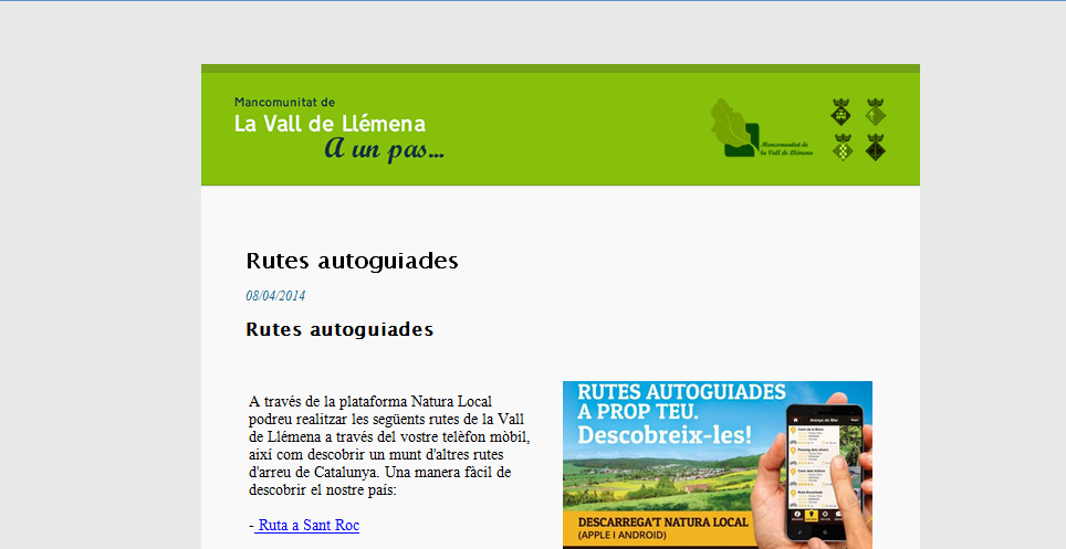 Disseny newsletter Girona