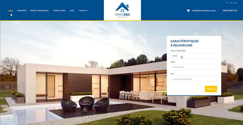 Diseño web agencia inmobiliaria en Empuriabrava