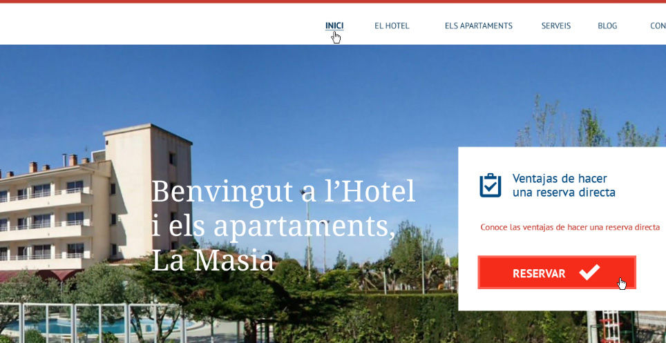 Disseny i programació de la pàgina web de l'Hotel i els Apartaments la Masia de l'Estartit