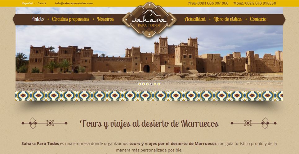 disseny web agència de viatges