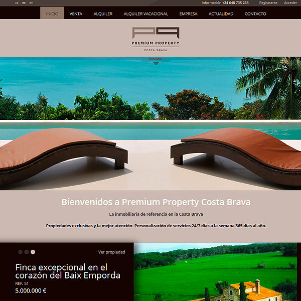 proyecto de creación y diseño web en Playa de Aro