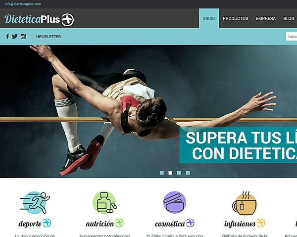 disseny web botiga online Dietètica Plus