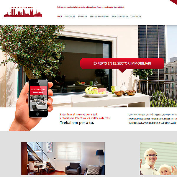 pàgines web per a immobiliàries a Barcelona i Girona