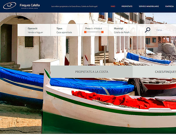 disseny pàgina web Calella de Palafrugell