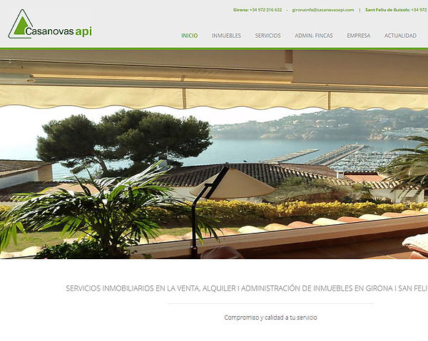 pàgina web agència immobiliària Girona