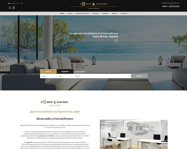 Diseño páginas web agencias inmobiliarias