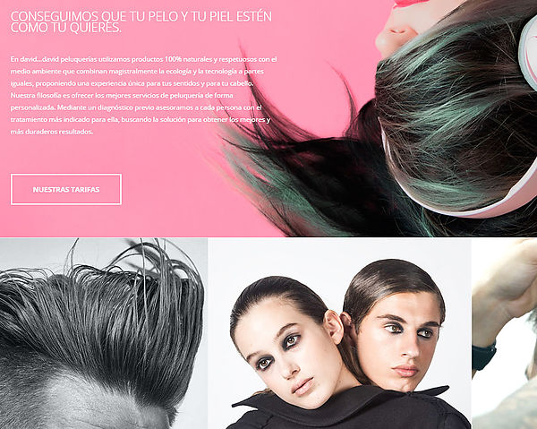 diseño de página web peluquería en Barcelona