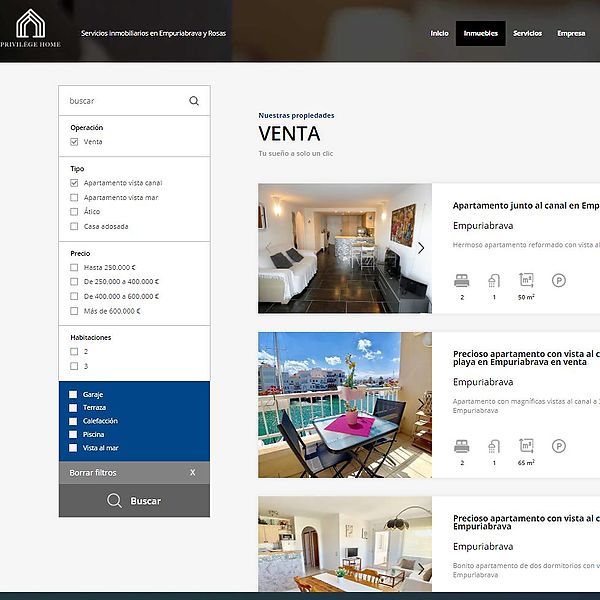 Diseño Web para Agencia Inmobiliaria en Empuriabrava